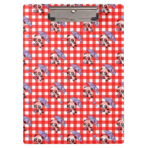 Niedlich Red Gingham Karo Klemmbrett