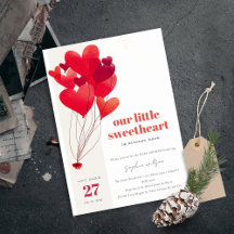 Niedlich Red Heart Balloons Sweetheart Baby Dusche