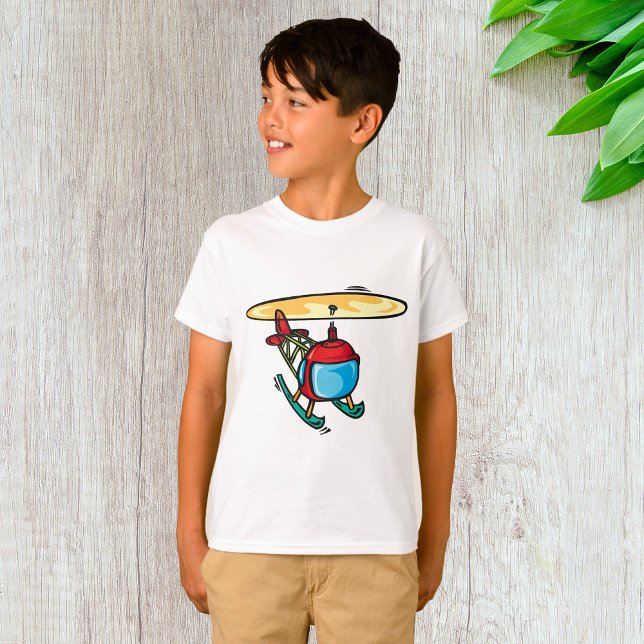 Niedlich Red Helicopter Fun Aviation Design T-Shirt (Von Creator hochgeladen)