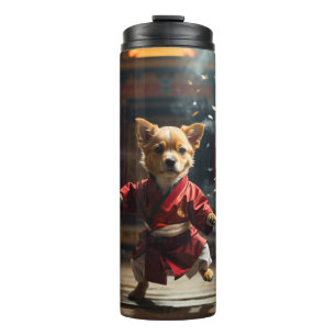 Niedlich Red Kung Fu Welppy Thermosbecher