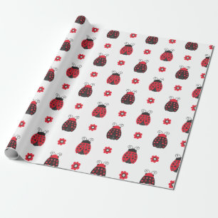 Niedlich Red Ladybug Geschenkpapier
