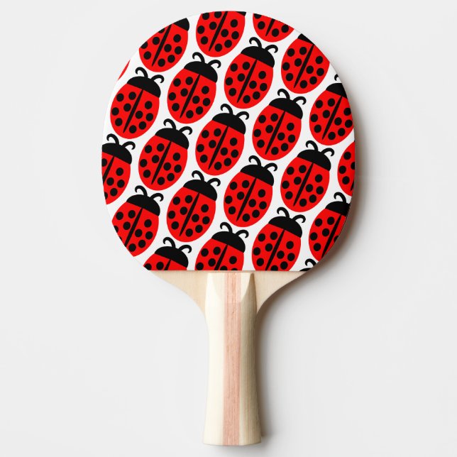 Niedlich Red Ladybug Tischtennis Schläger (Vorderseite)