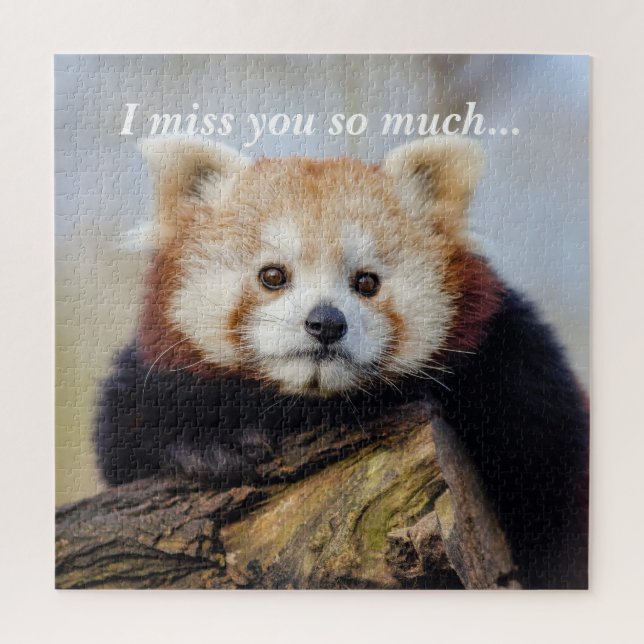 Niedlich Red Panda Miss Sie so viel (Vertikal)