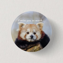 Niedlich Red Panda Miss Sie so viel Button