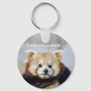 Niedlich Red Panda Miss Sie so viel Schlüsselanhänger