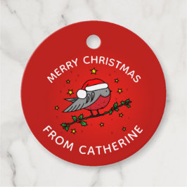 Niedlich Red Robin Bird Weihnachten Geschenkanhänger