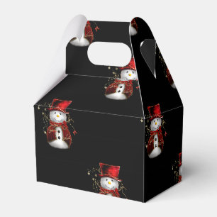 Niedlich Red Snowman Weihnachten Geschenkschachtel
