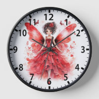 Niedlich Red Watercolor Fairy Girly