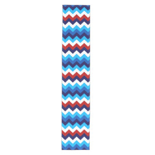 Niedlich Red White Blue Chevrons Mittlerer Tischlä Mittelgroßer Tischläufer