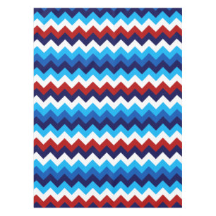 Niedlich Red White Blue Chevrons Small Tablecloth Tischdecke