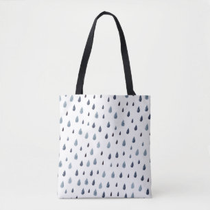 Niedlich regnen. Wasserfarbenes nahtloses Muster. Tasche