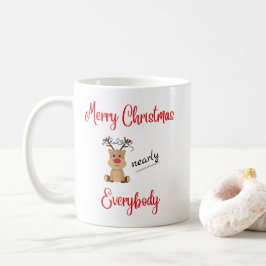 Niedlich Reindeer Frohe Weihnachtsfeier Tasse