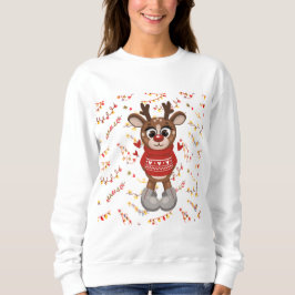 Niedlich Reindeer Xmas Sweatshirt