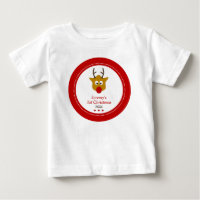 Niedlich Rentier Red Babys Erste Weihnachten