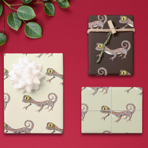 Niedlich Reptile Gecko Geschenkpapier Set