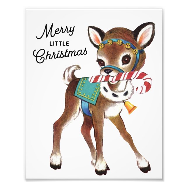 Niedlich Retro Christmas Dealer Kunst Fotodruck (Vorne)