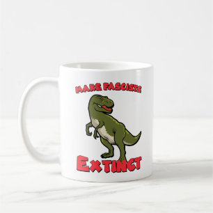 Niedlich Retro Dinosaurier - Faschisten aussterben Kaffeetasse