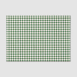 Niedlich Retro Green Gingham Kariertes Muster Seidenpapier