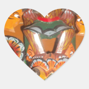 Niedlich Retro Halloween Bash Hakuna Matata Party  Herz-Aufkleber