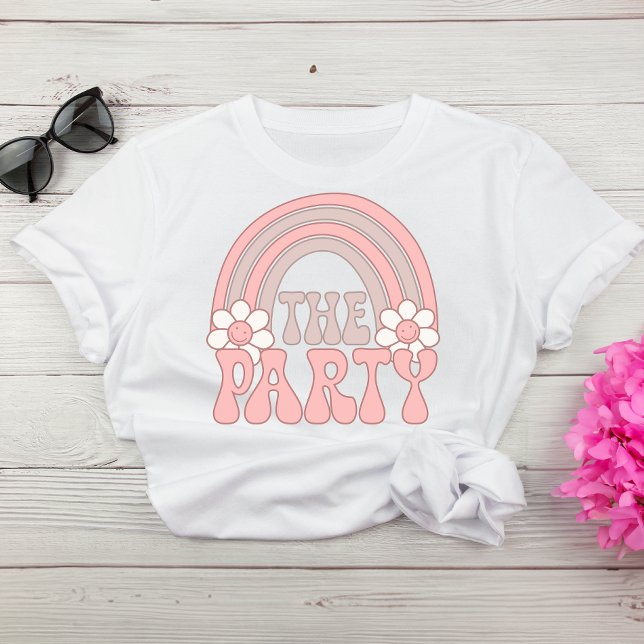 Niedlich Retro Hippie Bachelorette Squad T-Shirt (Your bridesmaids & besties will love to be part of the bride squad bringing the party to your bach)
