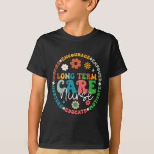 Niedlich Retro Ltc Krankenpflege Langfristige Kran T-Shirt