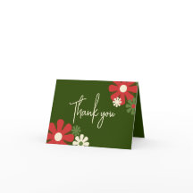 Niedlich Retro Moderne florale Weihnachtsfarben