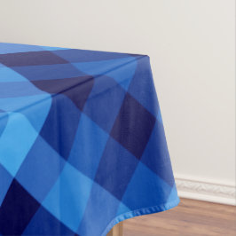 Niedlich Retro Ocean Blue Kariert Medium Tableclou Tischdecke