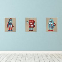 Niedlich Retro Robots Sci-Fi Themed