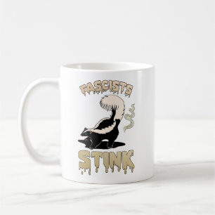 Niedlich Retro Skunk - Faschisten stink Kaffeetasse