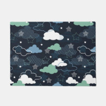 Niedlich Retro Starry Night Sky Muster