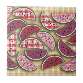 Niedlich Retro Watermelons Fliese