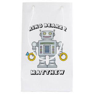 Niedlich Ring Bearer Roboter Hochzeitsgeschenk Tas Kleine Geschenktüte