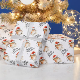 Niedlich Robin Redbrustfestival Weihnachten Geschenkpapier