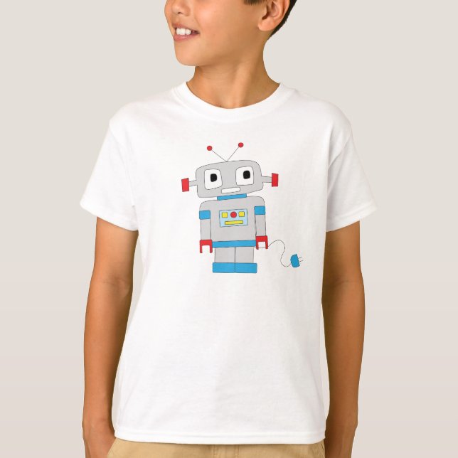 Niedlich Robot T-Shirt (Vorderseite)