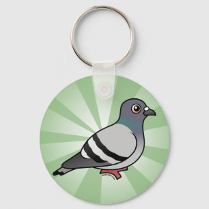 Niedlich Rock Pigeon Schlüsselanhänger