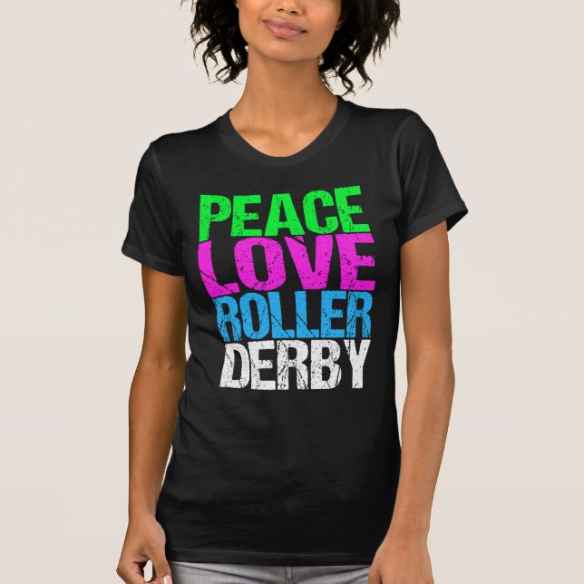 Niedlich Roller Derby T-Shirt (Vorderseite)