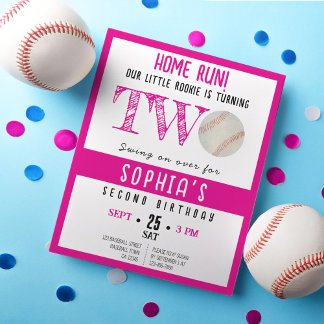 Niedlich Rookie Baseball Budget Girl 2. Geburtstag