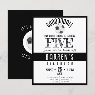 Niedlich Rookie Soccer Budget Black Birthday