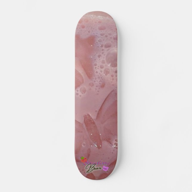 Niedlich-rosa Ästhetik Skateboard (Vorderseite)