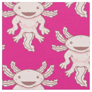 Niedlich rosa Axolotl Thunder_Cove Stoff