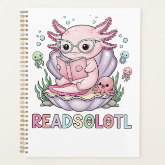 Niedlich rosa Axolotleading Planer
