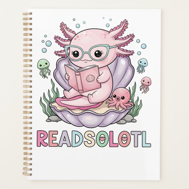 Niedlich rosa Axolotleading Planer (Vorderseite)