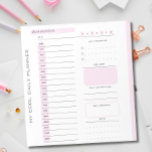 Niedlich rosa bearbeitbarer Tear Away Tagesplaner Notizblock<br><div class="desc">Niedlich rosa bearbeitbare Tear Away Daily Planer Notepad</div>