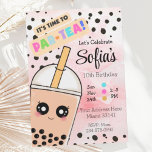 Niedlich Rosa Boba Tea Geburtstagsparty Einladung<br><div class="desc">Diese niedliche Boba Tea Einladung wird ein Hit mit dem Geburtstagsmädchen und allen Gästen sein!</div>