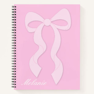 Niedlich-rosa-Bogen-Notebook Notizbuch