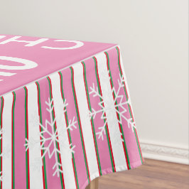 Niedlich rosa Candy Muster Zitate Weihnachtsdekora Tischdecke