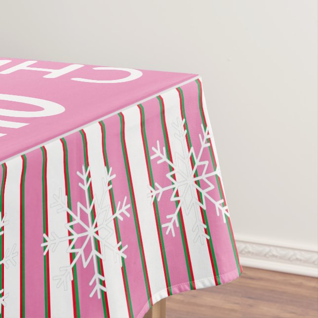 Niedlich rosa Candy Muster Zitate Weihnachtsdekora Tischdecke (Beispiel)