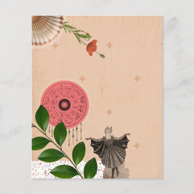 Niedlich rosa Collage Art Journal (Vorderseite)