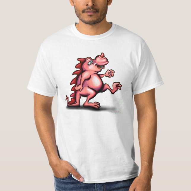 Niedlich-Rosa-Drachenspiel-T-Shirt T-Shirt (Vorderseite)