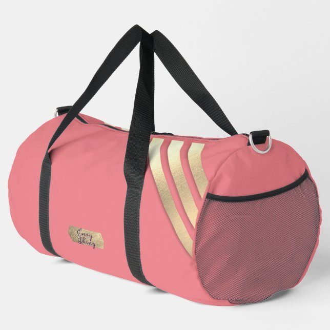 Niedlich rosa duffle bag (Rechte Ecke)